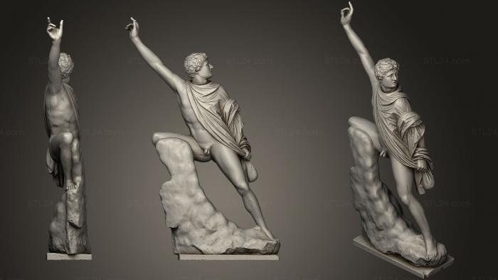 Statues antique and historical (Niobid 3, STKA_1454) 3D models for cnc